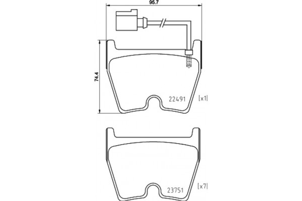 Brembo Σετ τακάκια, Δισκόφρενα - P 85 152