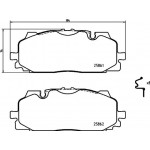 Brembo Σετ τακάκια, Δισκόφρενα - P 85 165X