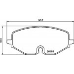 Brembo Σετ τακάκια, Δισκόφρενα - P 85 182