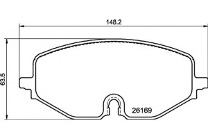 Brembo Σετ τακάκια, Δισκόφρενα - P 85 182