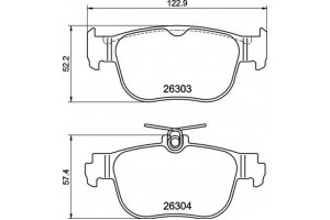 Brembo Σετ τακάκια, Δισκόφρενα - P 85 189