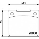 Brembo Σετ τακάκια, Δισκόφρενα - P 86 001