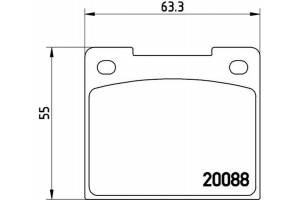 Brembo Σετ τακάκια, Δισκόφρενα - P 86 001