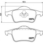 Brembo Σετ τακάκια, Δισκόφρενα - P 86 014