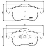 Brembo Σετ τακάκια, Δισκόφρενα - P 86 016