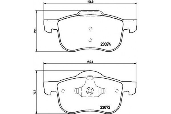 Brembo Σετ τακάκια, Δισκόφρενα - P 86 016