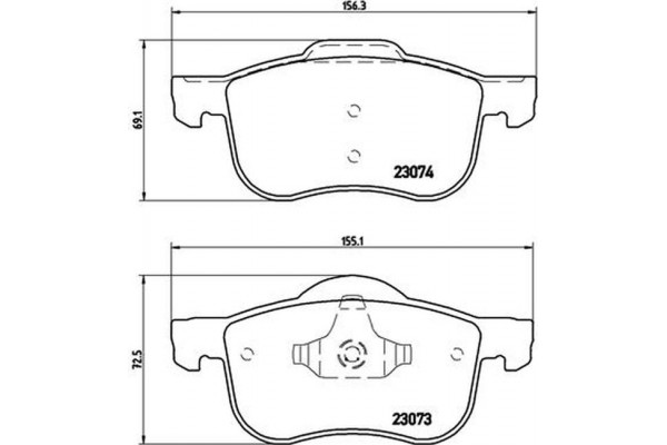 Brembo Σετ τακάκια, Δισκόφρενα - P 86 016