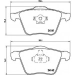 Brembo Σετ τακάκια, Δισκόφρενα - P 86 018