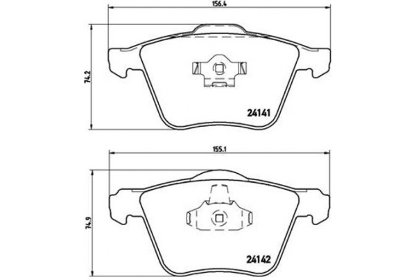 Brembo Σετ τακάκια, Δισκόφρενα - P 86 018