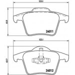 Brembo Σετ τακάκια, Δισκόφρενα - P 86 019