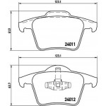 Brembo Σετ τακάκια, Δισκόφρενα - P 86 019
