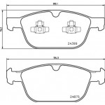 Brembo Σετ τακάκια, Δισκόφρενα - P 86 023