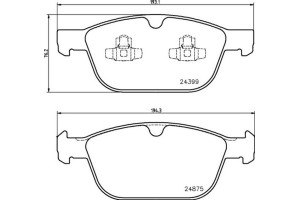 Brembo Σετ τακάκια, Δισκόφρενα - P 86 023
