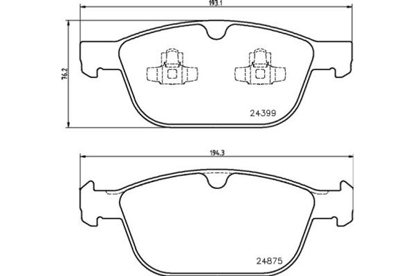 Brembo Σετ τακάκια, Δισκόφρενα - P 86 023