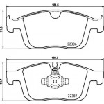 Brembo Σετ τακάκια, Δισκόφρενα - P 86 026