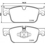 Brembo Σετ τακάκια, Δισκόφρενα - P 86 028