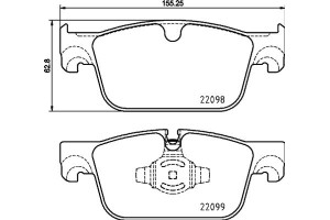 Brembo Σετ τακάκια, Δισκόφρενα - P 86 028