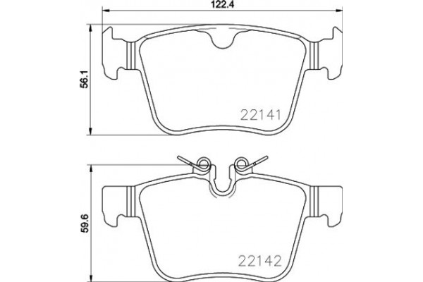 Brembo Σετ τακάκια, Δισκόφρενα - P 86 029