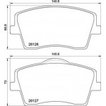 Brembo Σετ τακάκια, Δισκόφρενα - P 86 031