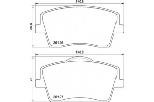 Brembo Σετ τακάκια, Δισκόφρενα - P 86 031