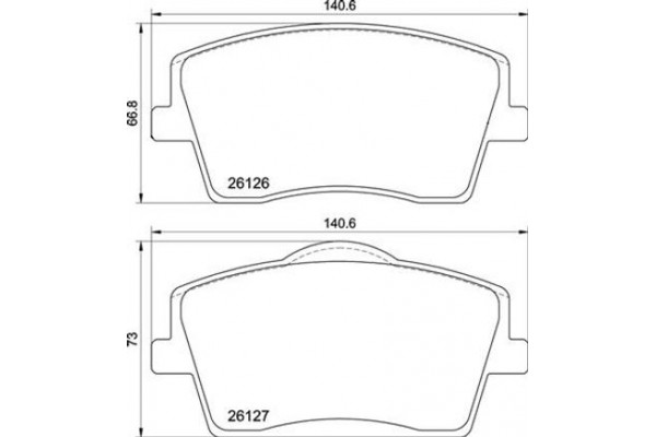 Brembo Σετ τακάκια, Δισκόφρενα - P 86 031