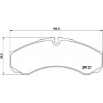 Brembo Σετ τακάκια, Δισκόφρενα - P A6 017