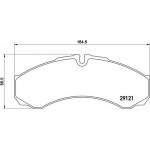 Brembo Σετ τακάκια, Δισκόφρενα - P A6 017