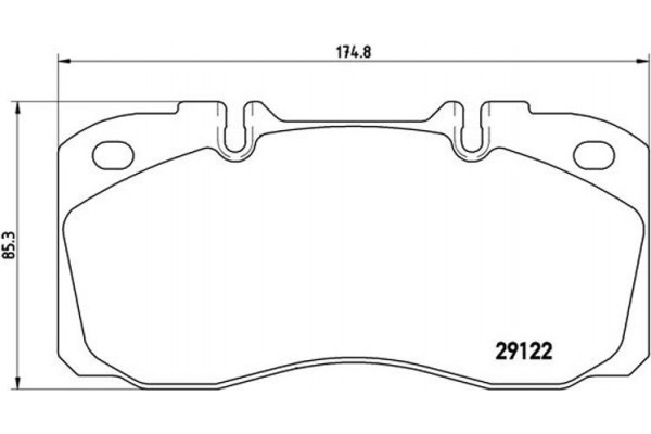 Brembo Σετ τακάκια, Δισκόφρενα - P A6 025