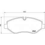 Brembo Σετ τακάκια, Δισκόφρενα - P A6 026