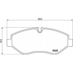 Brembo Σετ τακάκια, Δισκόφρενα - P A6 026