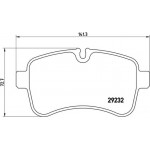 Brembo Σετ τακάκια, Δισκόφρενα - P A6 027