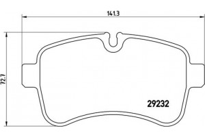 Brembo Σετ τακάκια, Δισκόφρενα - P A6 027