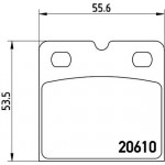 Brembo Σετ τακάκια, Χειρόφρενο Για Δισκόφρενο - P 02 001