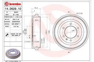 Brembo Ταμπούρο - 14.D629.10