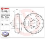 Brembo Ταμπούρο - 14.D630.10