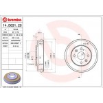 Brembo Ταμπούρο - 14.D631.20