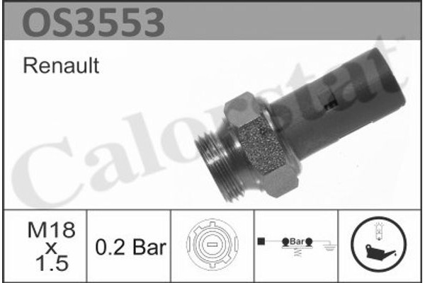 Calorstat By Vernet Διακόπτης Πίεσης Λαδιού - OS3553