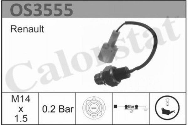 Calorstat By Vernet Διακόπτης Πίεσης Λαδιού - OS3555