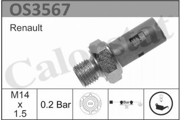 Calorstat By Vernet Διακόπτης Πίεσης Λαδιού - OS3567 Calorstat By Vernet Διακόπτης Πίεσης Λαδιού - OS3567