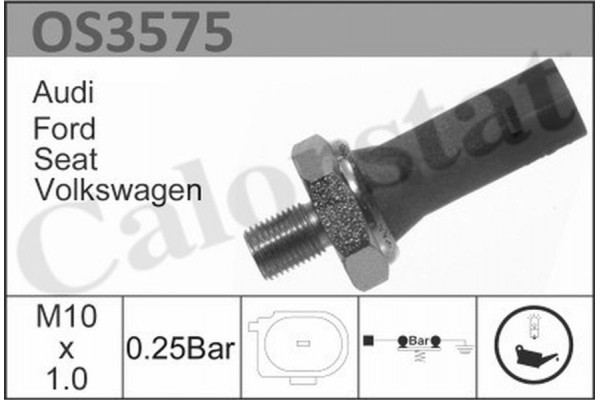 Calorstat By Vernet Διακόπτης Πίεσης Λαδιού - OS3575