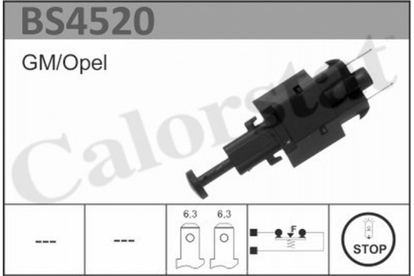 Calorstat By Vernet Διακόπτης Των Φώτων Φρένων - BS4520