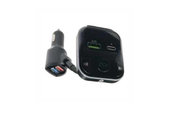 Fm Transmitter Με Bluetooth, Φορτιστής 2 USB, Οθόνη Lcd PL-658 Μαύρο 1 Τεμάχιο