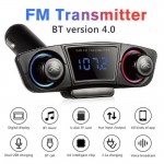 Fm Transmitter M20 Με Bluetooth 2 Usb Οθόνη Lcd 12-24 Volt Μαύρο 1 Τεμάχιο