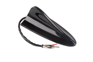 Κεραία Οροφής Αυτοκινήτου Universal Τύπου Καρχαρία Μαύρη Μεγάλη Με Καλώδιο 14223