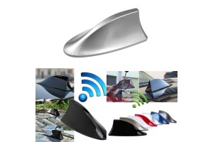 Κεραία Οροφής Αυτοκινήτου Universal Τύπου Καρχαρία Bmw 740 F01 Look Ασημί Με Καλώδιο