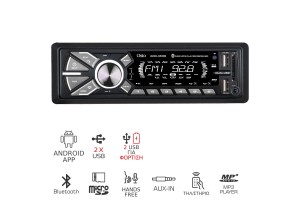 Radio Usb x2 / Fm / Sd / Bluetooth Με Άσπρο Φωτισμό Osio ACO-4530UBT