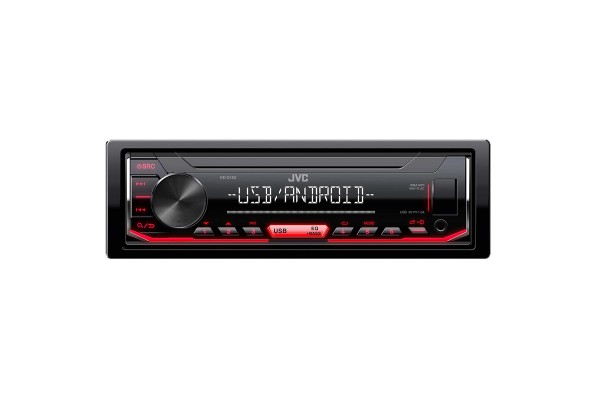 Radio Usb Jvc KD-X162 1 Din 4x50 Watt MP3 / Aux Android Κόκκινο Χρώμα