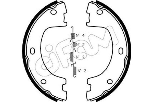 Cifam Σετ Σιαγόνων φρένων, Χειρόφρενο - 153-249K