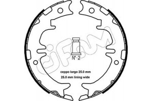 Cifam Σετ Σιαγόνων φρένων, Χειρόφρενο - 153-439