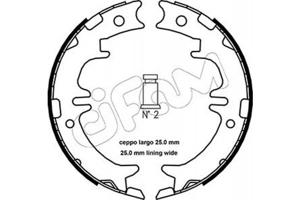 Cifam Σετ Σιαγόνων φρένων, Χειρόφρενο - 153-439